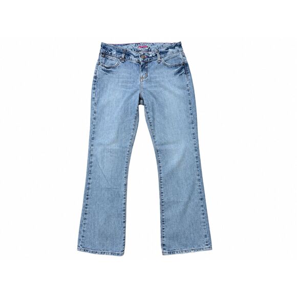 Wrangler Denim - Wrangler Vintage Pink Label Bootcut Jeans Women 7/8x32 Med Wash 100% Cotton Y2K